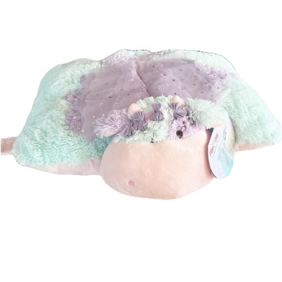 Pillow Pets Fairy Cow New Purple Blue 18” Stuffed Animal Plush - Picture 6 of 6